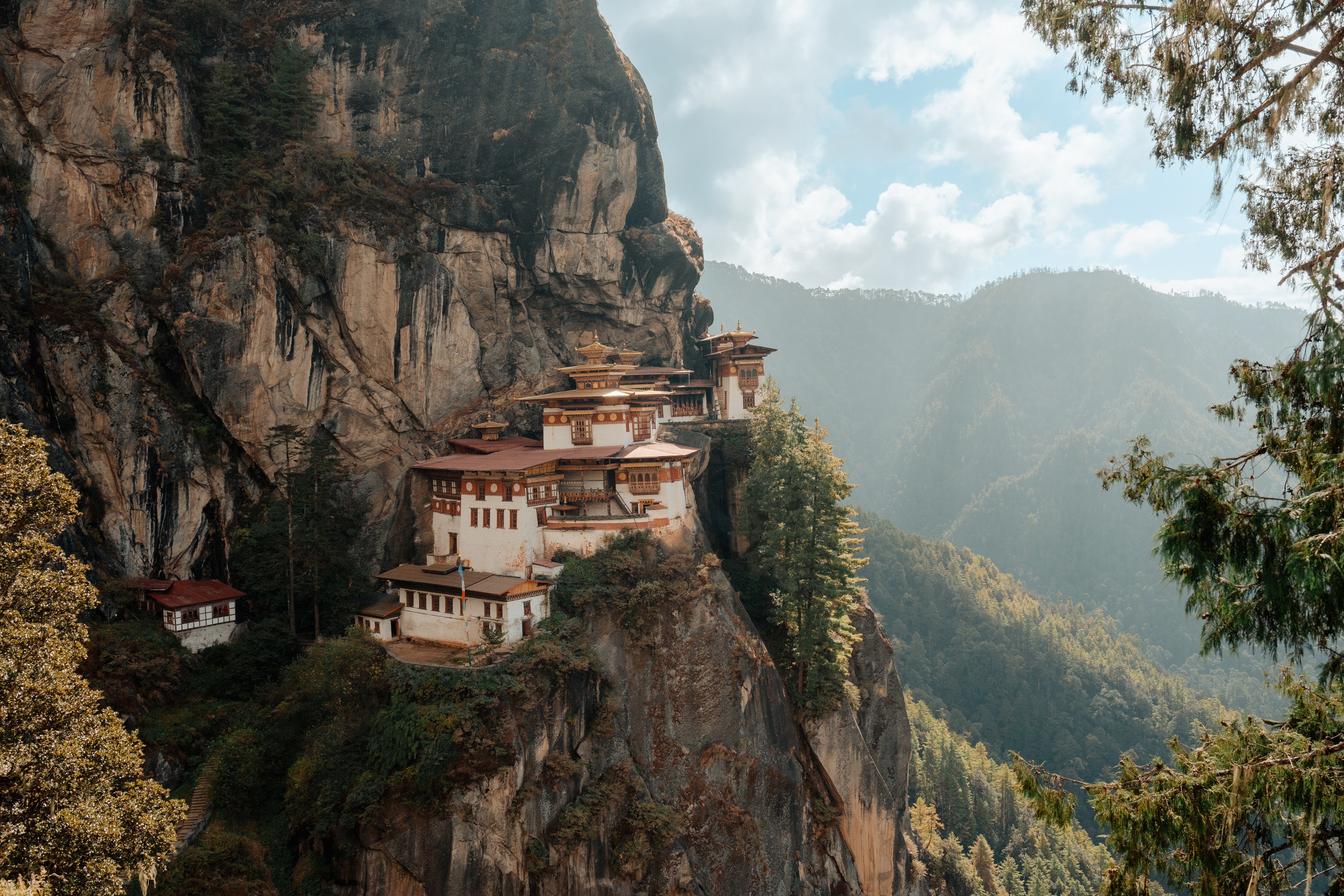 Tiger's Nest Monastery perched on a cliff, Bhutan